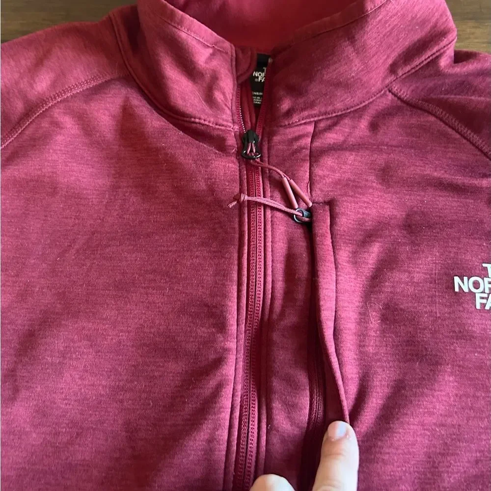 The North Face ½ Zip Pullover Jacket Size XL Men's Heathered Maroon Canyon-lands